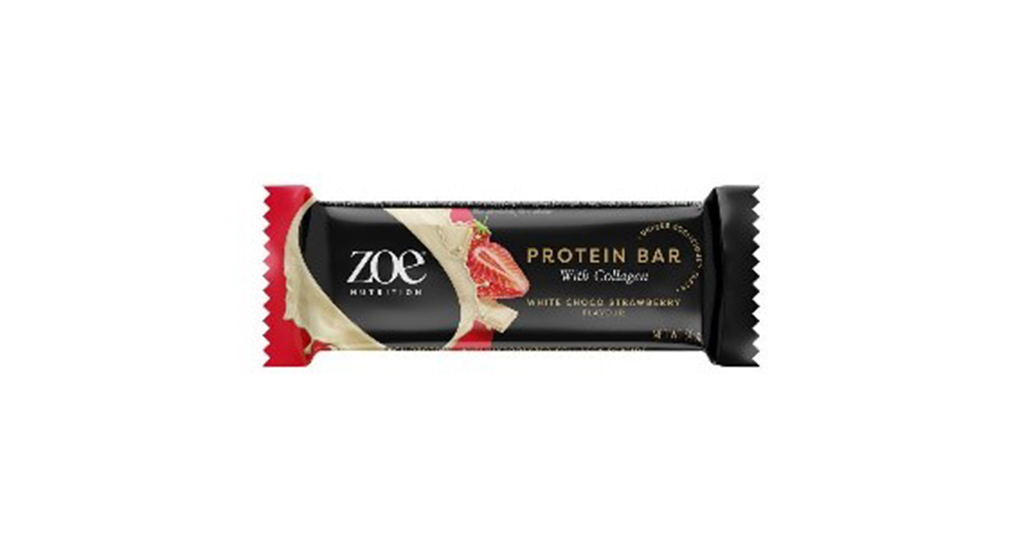 ZOE Protein Bar White Choco Strawberry